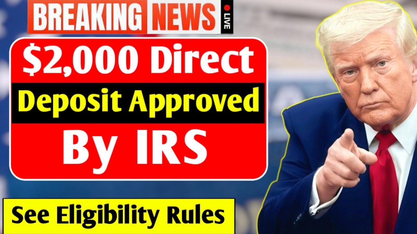 $2,000 IRS Direct Deposit 2025: Eligibility Rules, Payment Timeline, and Simple Steps to Get Yours